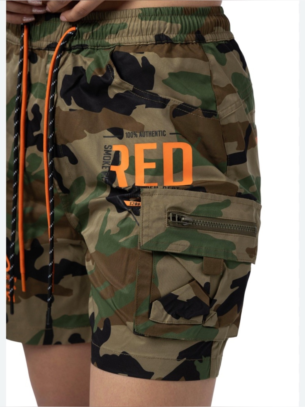 RED XS Camo Cargo Smoke Rise Women's Camo Cora Slouch Shorts